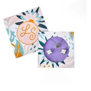 Lily Sky Karma Necklace + Earrings Set